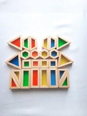 Ahşap Oyuncak Waldorf Rainbow Blokları