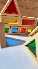 Waldorf Ahşap Oyuncak 12'li Rainbow Blokları