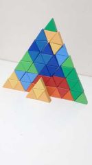 Ahşap Oyuncak Mandala Üçgen Puzzle
