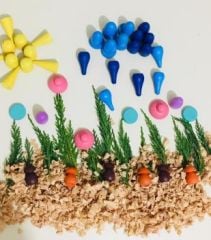 Ahşap Oyuncak Waldorf Mandala Motif Blokları