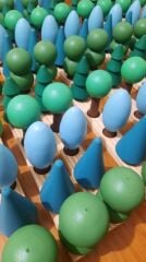 Ahşap Oyuncak  5'Lİ AĞAÇ SET