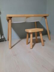 Ahşap Oyuncak Tek Tabureli Duyu Etkinlik masası