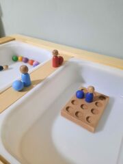 Ahşap Oyuncak Tek Tabureli Duyu Etkinlik masası