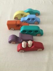 Ahşap Oyuncak 7'li Araba Set