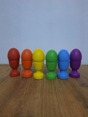 Waldorf  Ahşap Oyuncak 12 Parça  Yumurtalar
