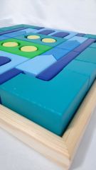 WALDORF AHŞAP OYUNCAK MAVİ YEŞİL YOLCULUK