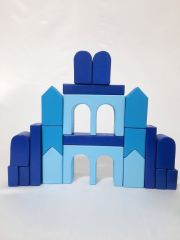 WALDORF AHŞAP OYUNCAK MAVİ YEŞİL YOLCULUK