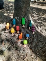 Ahşap Oyuncak 10lu ağaç set